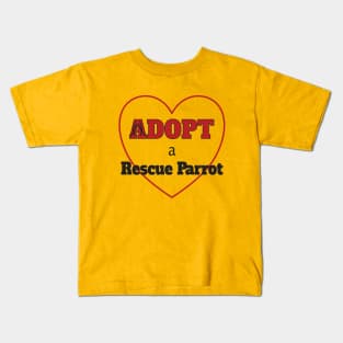 Adopt a Rescue Parrot Kids T-Shirt